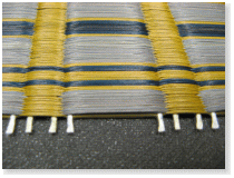 掛川織は経糸が太くて丈夫